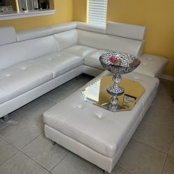 White Sectional 