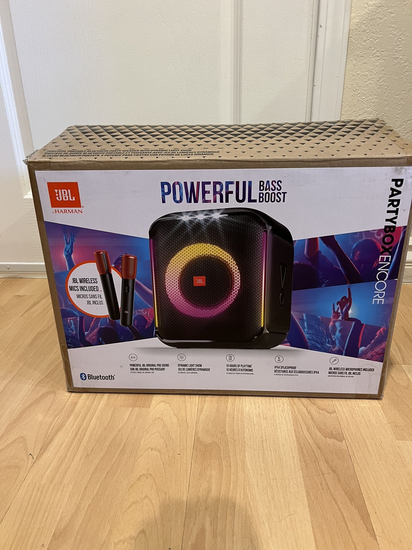 JBL PartyBox Encore Karaoke Party Speaker *** like New *** Microphones 🎤New never used Sam’s Club Exclusive