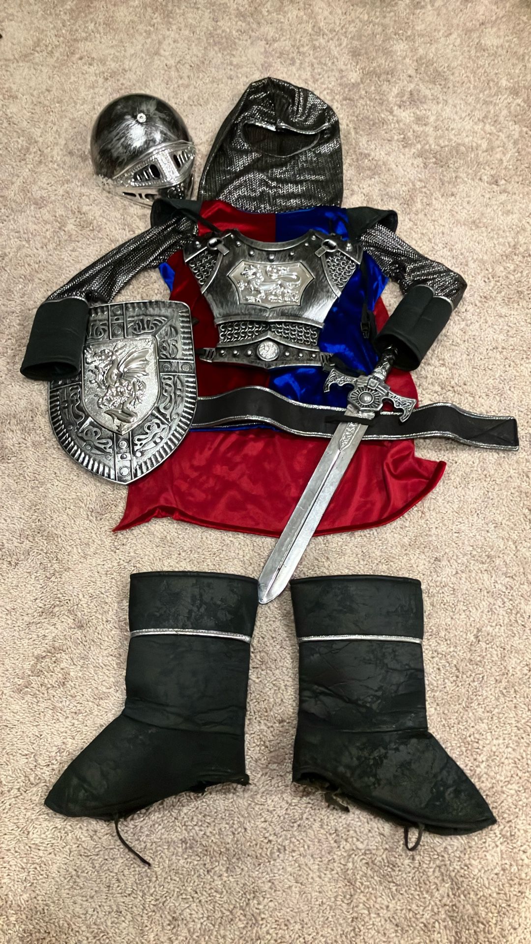 Kids 5-6 Knight Costume Great Quality
