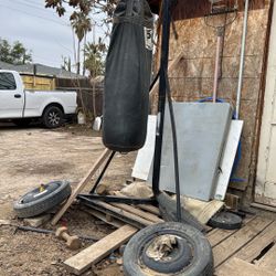 Heavy Punching Bag + Stand (Full Size) 