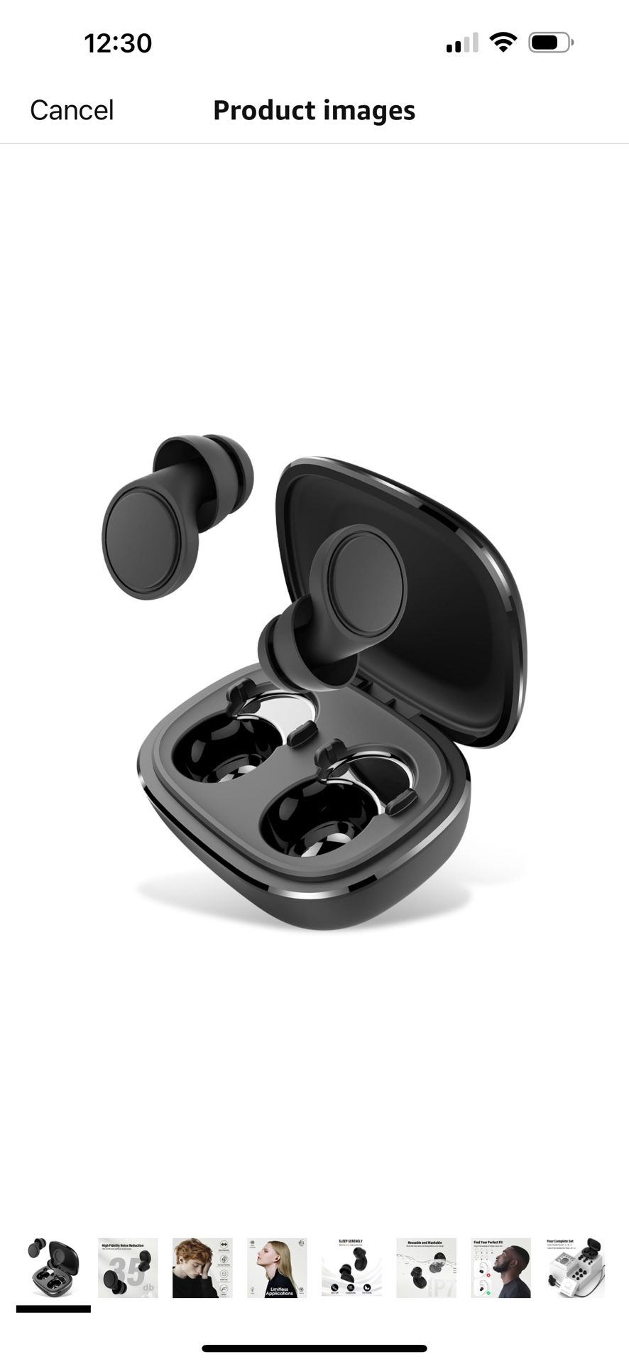 Brand New Ear Plugs for Sleeping Noise Cancelling - 35dB Reusable Ear Plugs with 7 Eartips and Carry Case - Flexible Hearing Protection - Replaceable 