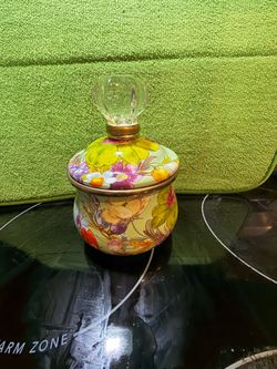 MCKENZIE CHILDS SUGAR BOWL