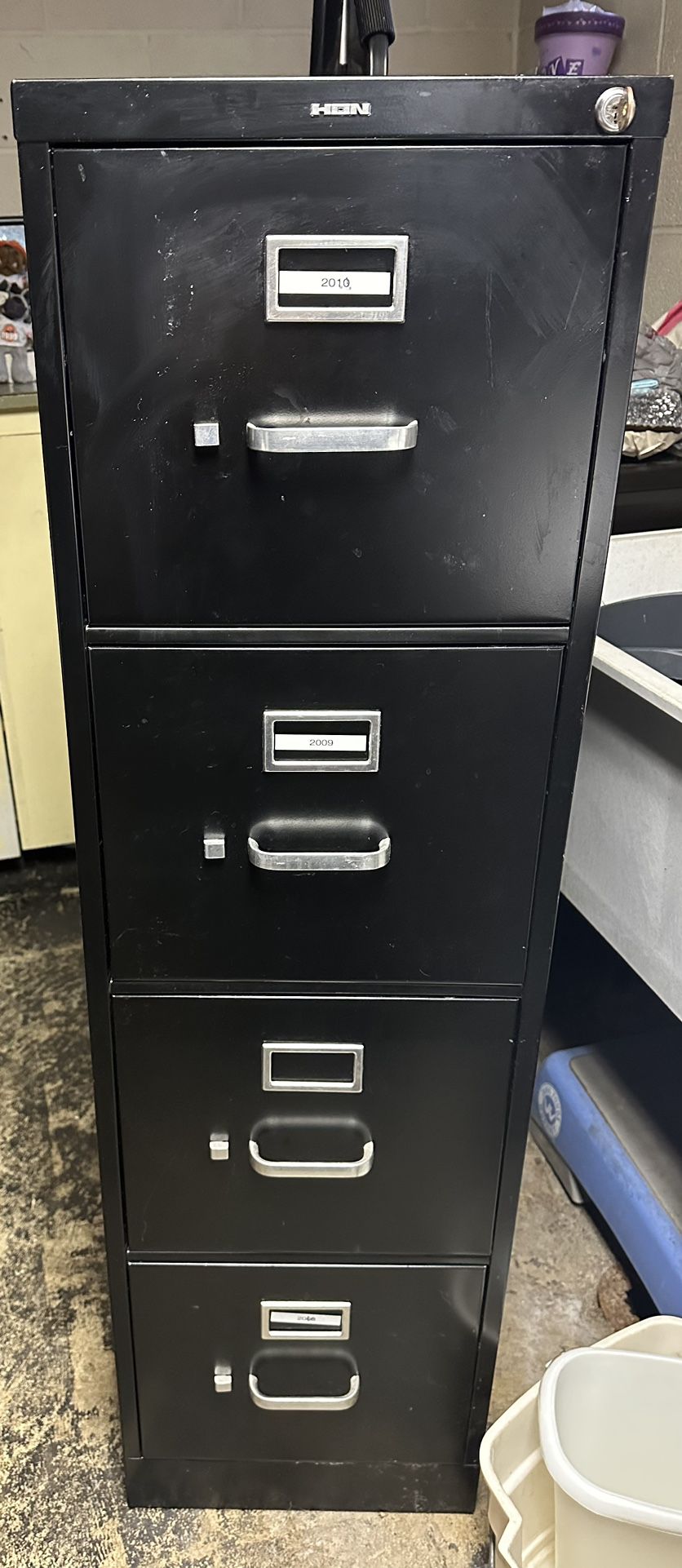 Metal Fireproof Locking 4 Drawer Filing Cabinet 