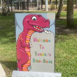 Dinosaur Welcome Sign Party