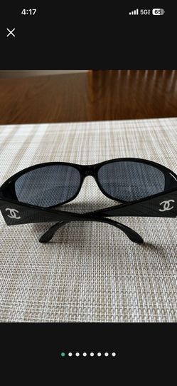 There Vintage Chanel Sunglasses The Color Is Black, Their Unisex Sunglasses Made By Chanel