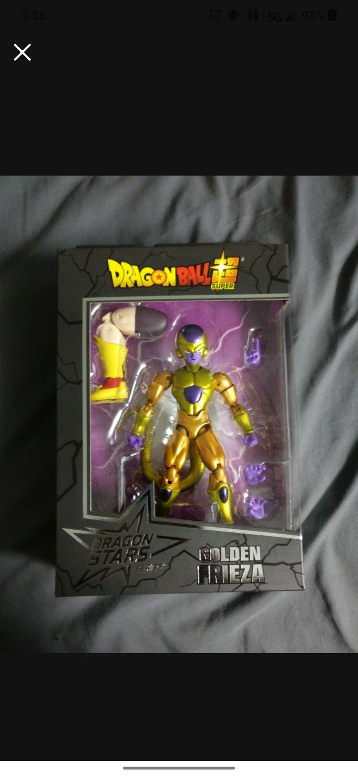 Golden Frieza Dragon Ball Stars Action Figure Mint