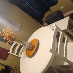 White Kitchen Table With Bench 