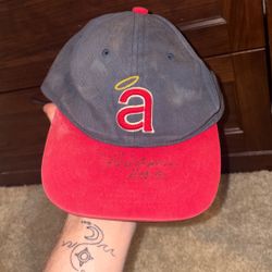 Rod Carew Signed Angel’s Hat