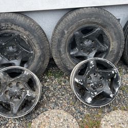 Good Year 2 Tires and 4 Wheel