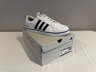 Men's 11 Adidas Shoes White/Black/Blue