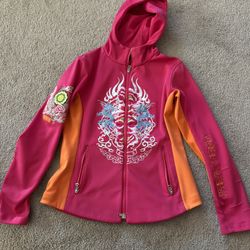 Bogner Women’s Medium Dragon embroidered  Full Zip Jacket 