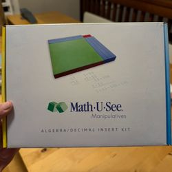Math U See - Algebra Decimal Insert Kit Manipulatives