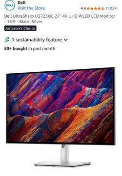 Dell UltraSharp U2723QE 27" 4K UHD Monitor w/usb speakers