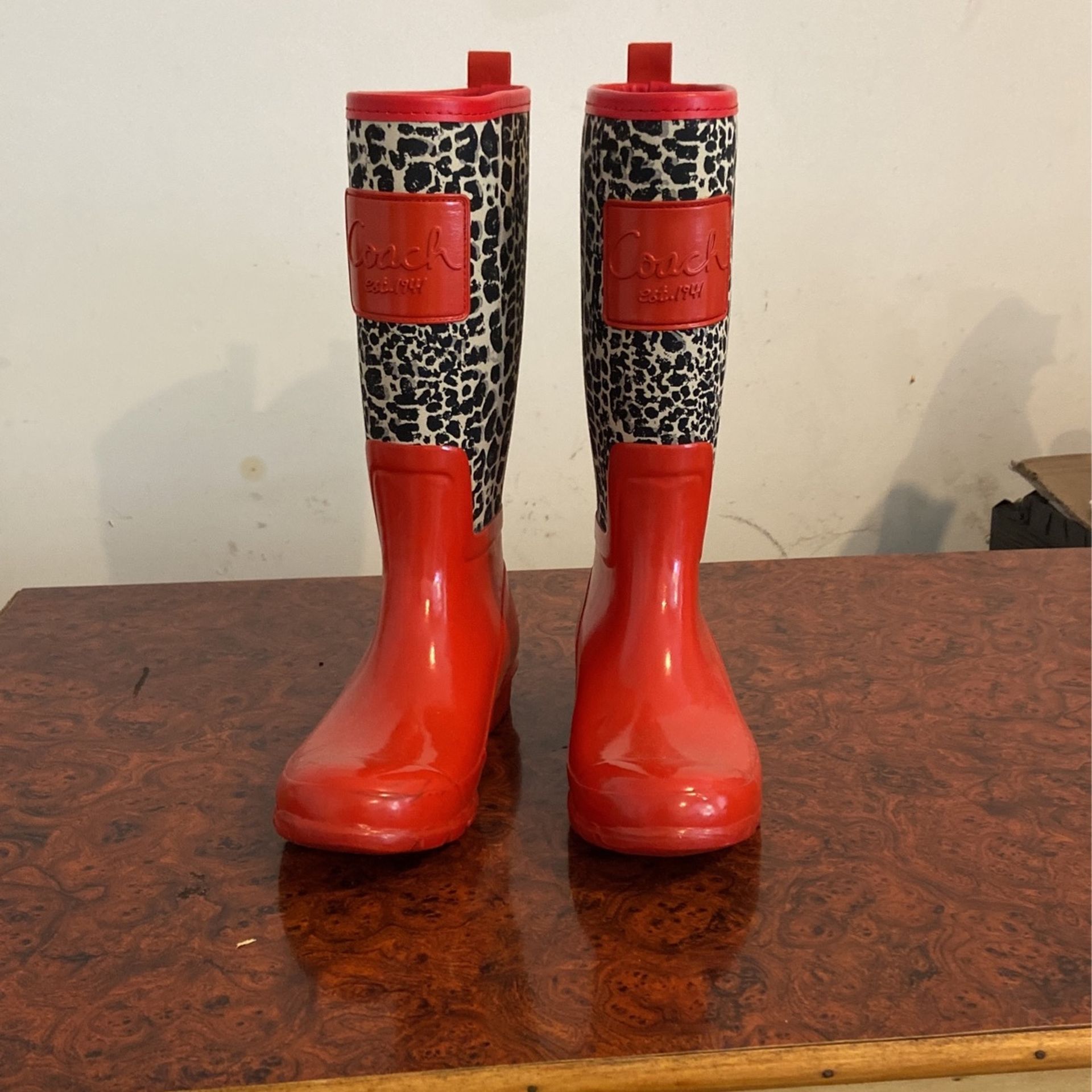 Coach Rain Boots Size 6