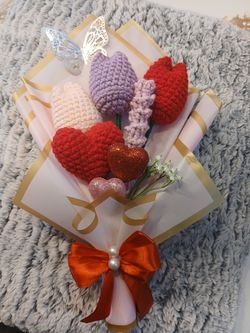 Crochet  bouquet .