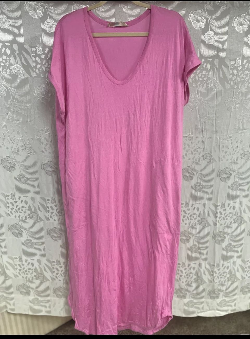 Women F P Beach Shapeless Oversized Midi Dress