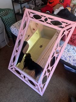 cute pink mirror