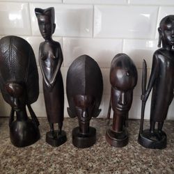 Ebony Wood Statues 