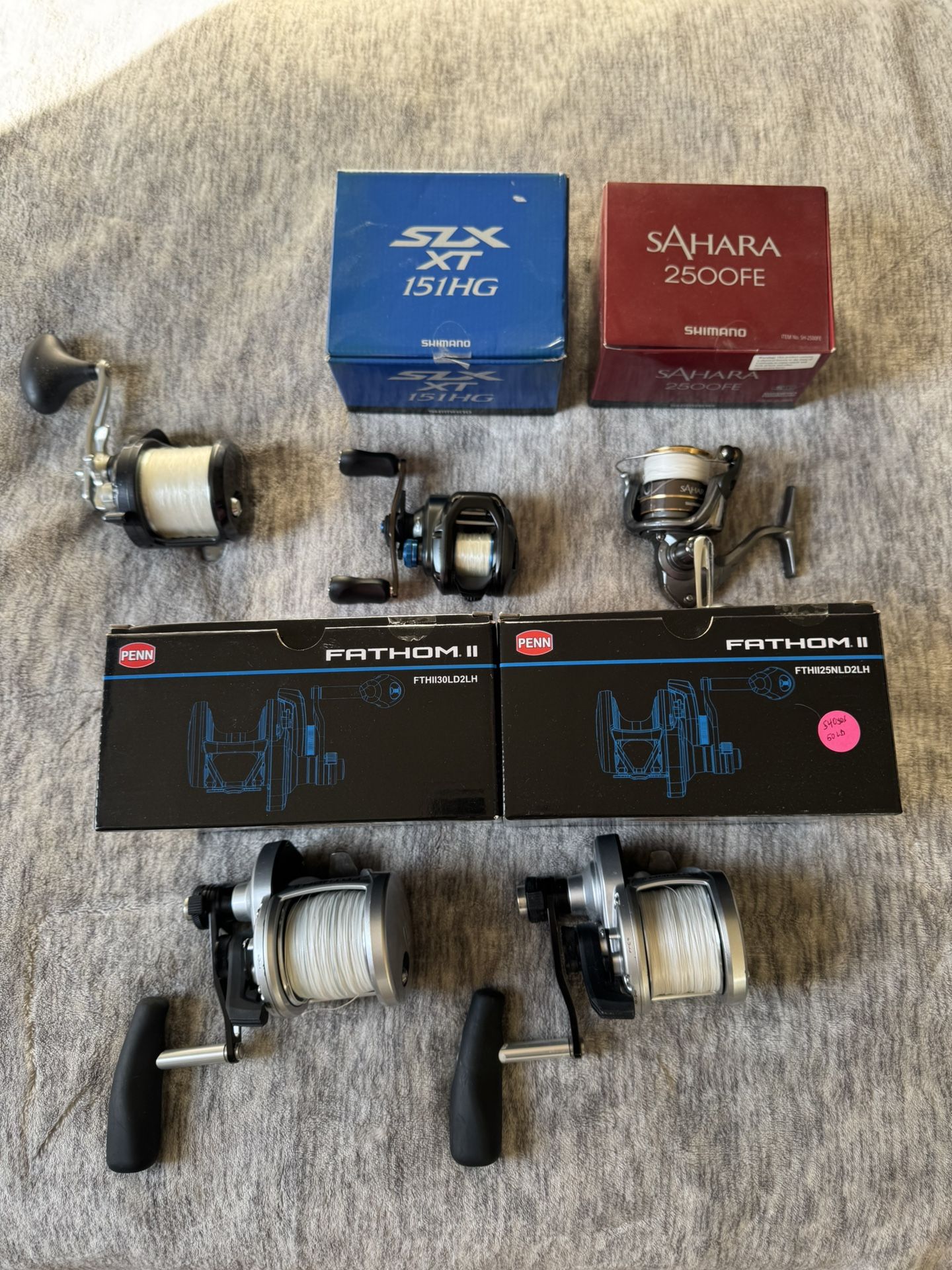 Shimano Penn Fathom Torium Sahara Fishing Reels