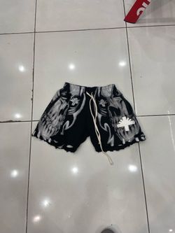 Vertebrae Shorts Black White Size Small