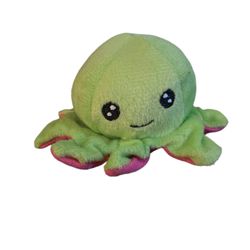 Green/Pink Mini Plush Octopus