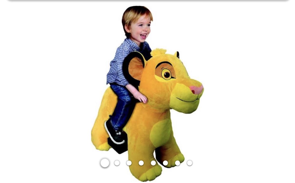 Lionking Simba ride on toy ! READ DESCRIPTION