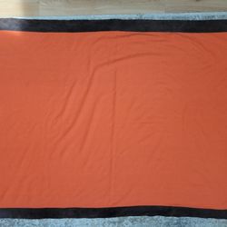 Rani Arabella Portabella Cashmere Throw w/ Suede Edge Trim