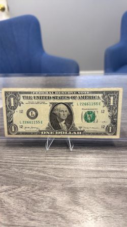 2017A $1 Fancy Serial Number L(contact info removed)5E Collectible Bill