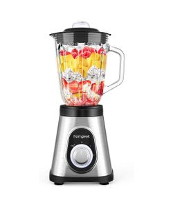 Blender 750W, Smoothie Blender for Shakes and Smoothies, Countertop Smoothie Maker with 51 oz BPA-Free Glass Pitcher for Crushing Ice and Frozen Fruit