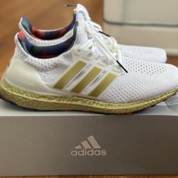adidas Ultraboost 5.0 DNA W Title White/Gold/Multicolor Women's 11