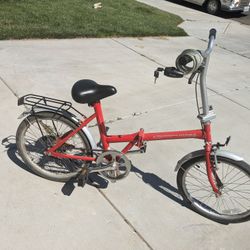 adventure folding bike with bike lock
