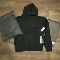 Black Essentials Hoodie