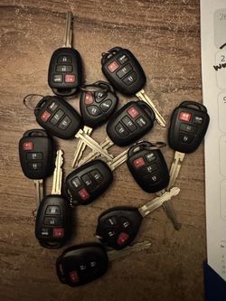 Toyota remote keys