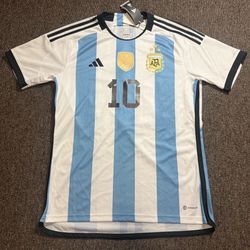Argentina 2022 adidas Messi soccer jersey
