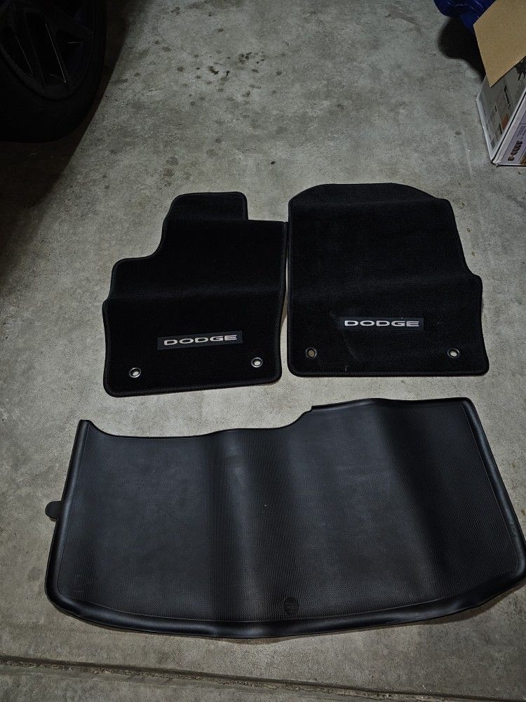 2011-2015 OEM Dodge Durango Front Floor Mats And Cargo Storage Mat
