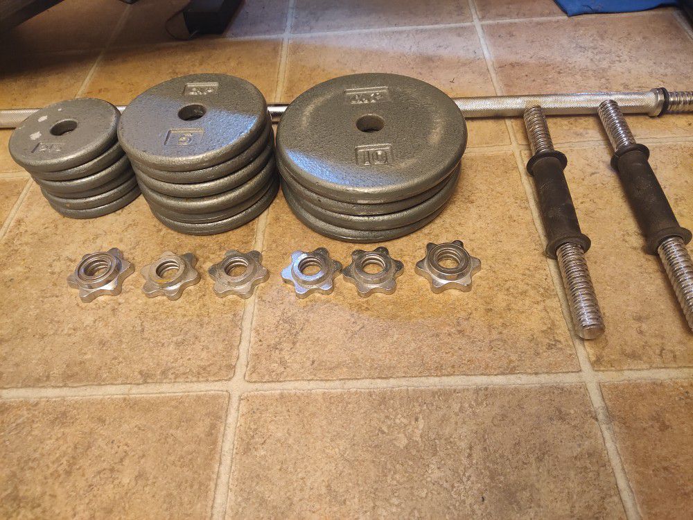 Cap Weight Set With Ab Bench