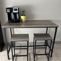 Table and 2 Stools