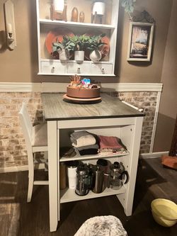 Kitchen Island 3 pc Pub Set