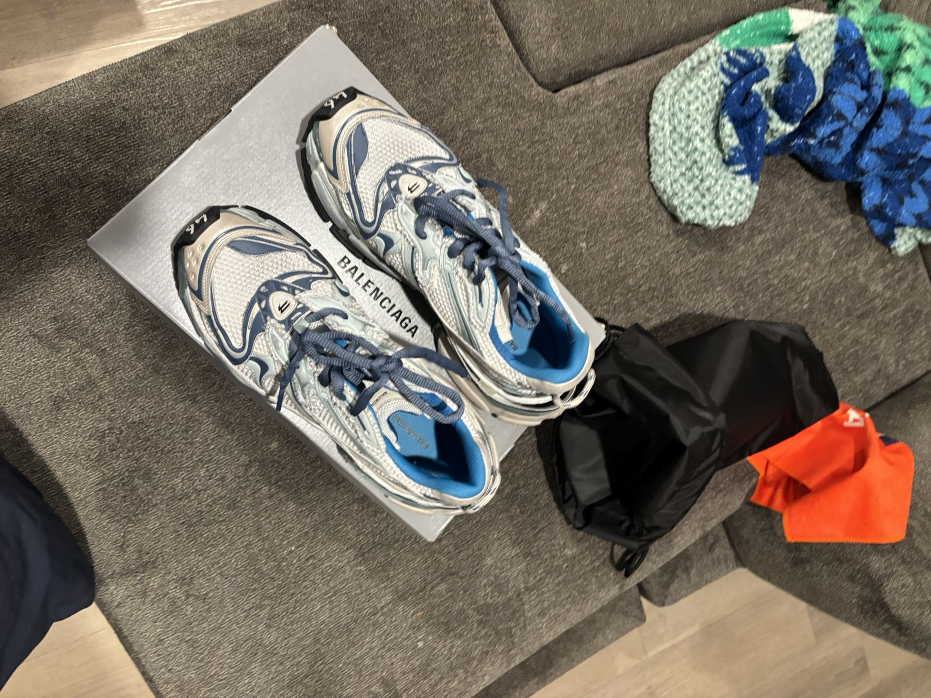 Runner 2.0 Sneakers White Blue, 46 (13)