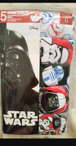 Disney Star Wars 5pack boy briefs Size 6