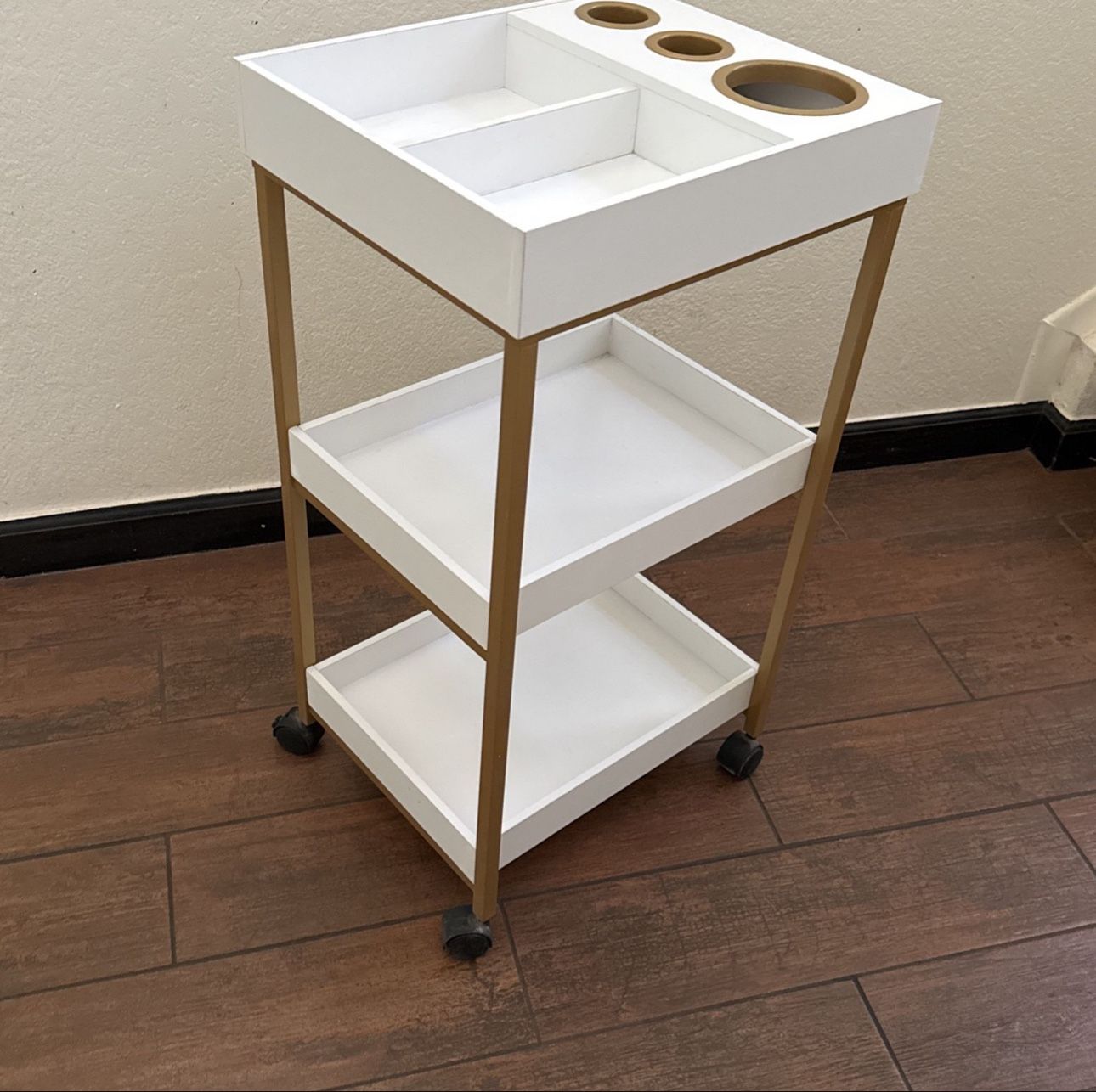 Hair Makeup Organizer White Salon