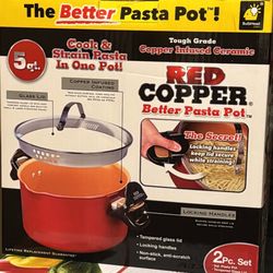 🤩 NEW Red Copper Better Pasta Pot