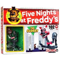 Five Nights at Freddy’s The Closet Set (is fully complete although the head of mangle snapped off but it can be fixed and everything else is in great