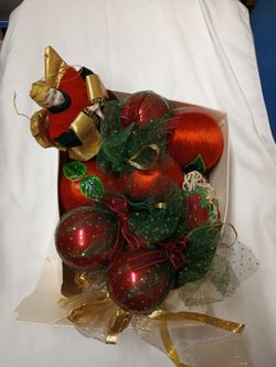 Vintage Christmas Ornament And Decor Set