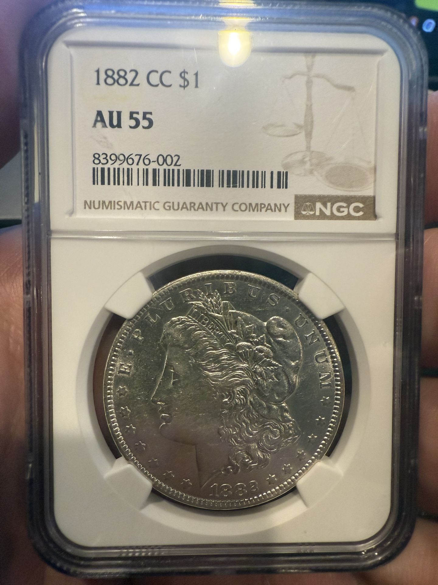 1882 CC Morgan Silver Dollar NGC