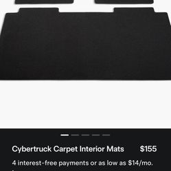 Cybertruck Carpet  Mats (OEM)