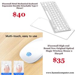 IFacemall Metal Mechanical Keyboard & IFacemall Magic Wireless Mouse