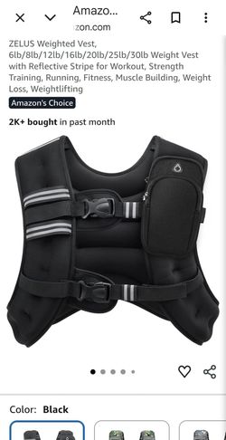 **NEW IN BOX** ZELUS 25lbs Weighted Vest