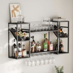 Wall Mounted Liquor Shelves