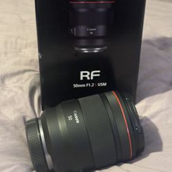 Canon Rf 50mm 1.2 USM lens